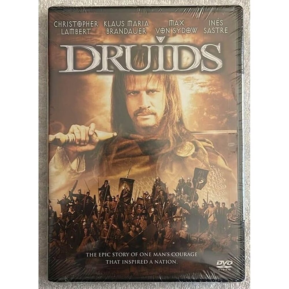 Druids (DVD, New) Christopher Lambert, Klaus Maria Brandauer, Max Von Sydow